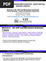 AME - 3.3 Frequency Independent Antennas - Spiral and Log Periodic Antenna