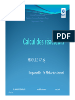 CALCUL de Réacteur