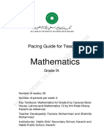 Pacing Guide Mathematics SSC-I