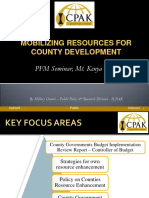 Mobilising Resources For County Development Ho