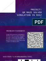 QR Maze Solver Stimulation in Ros2