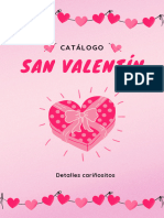 Documento A4 Catálogo de San Valentín Moderno Rosa