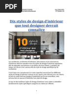 Architecture D'intérieur - Cours Pratique Et Théorique | PDF