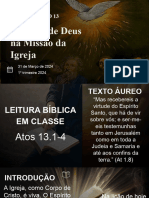 Lição 13 - Slide - O Poder de Deus Na Missão Da Igreja - 1tri 2024