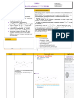 Cours Translations Et Vecteurs