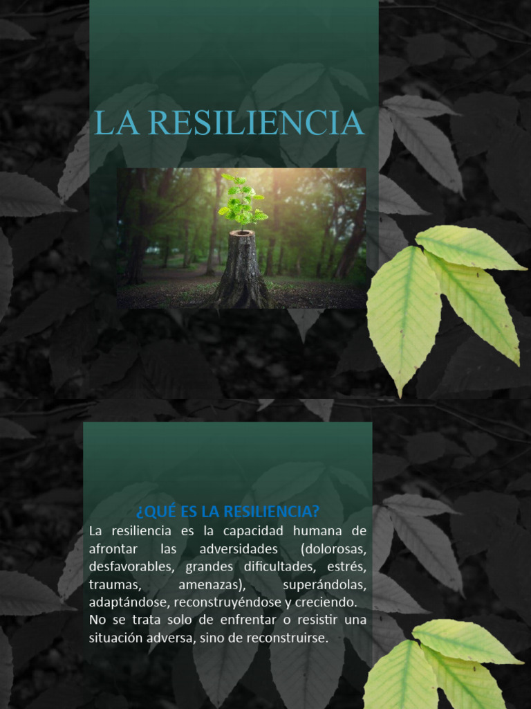 La Resiliencia en la Educación | PDF | Crecimiento personal y profesional