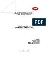 Atividad Iv Cuadro Comparativo Tipos de Modelos Administrativos