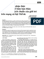 tác động của nhận thức nhu cầu thể hiện bản thân đến hành vi lệch chuẩn của giới trẻ trên tiktok