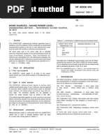 NT Acou 070 - Noise Sources - Sound Power Level - Engineering Method - Reference Sound Source, in Situ - Nordtest Method