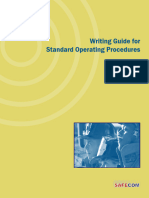 Writing Guide For Standard Operating Procedures - 0