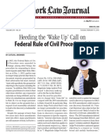 Heeding The Wake Up' Call On Federal Rule of Civil Procedure 34