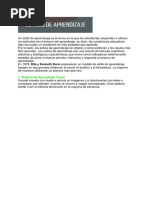 Estilos de Aprendizaje