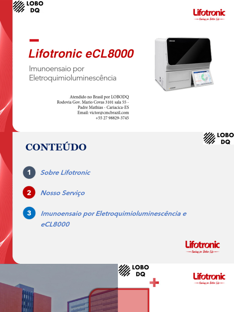 Analisador ECL8000: Imunoensaio Avançado | PDF | Elisa | Enzima