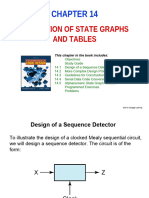Derivation of State Graphs and Tables: This Chapter in The Book Includes