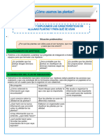 Ficha Uso de Las Plantas Sesion 3° SESION C