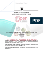 Republika E Shqiperisë Agjencia E Prokurimit Publik: Dokumentat Standarde Te Tenderit