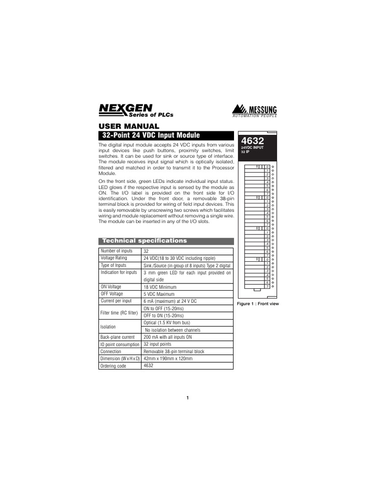 Ed 2002 005 32 point 24 vdc input module 4632 pdf programmable