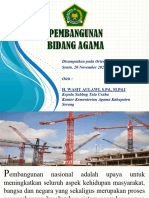 Materi Pembangunan Bidang Agama H WASIT AULAWI S.PD., M.PdI