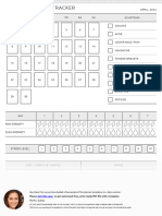 Monthly Period Tracker-Ipad X-Vertical