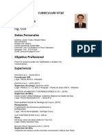 Supervisor Ing. Civil: Datos Personales