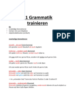 Übersicht - B1 Grammatik