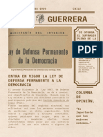 La Guerrera: Entra en Vigor La Ley de Defensa Permanente A La Democracia