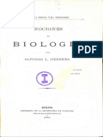 Nociones de Biología. Alfonso Herrera. 1904