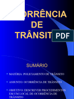 Procedimentos Ocorrência de Trânsito