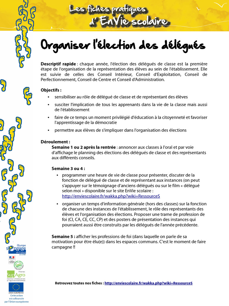 Élection des délégués de classe 6ème | PDF | Vote | Prise de décisions ...