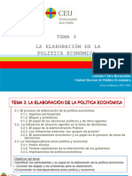Tema 3. - Elaboración de La Política Económica