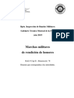 Marchas Militares de Rendición de Honores