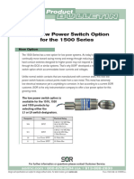 1500 Series Low Power Switch Option pb1522