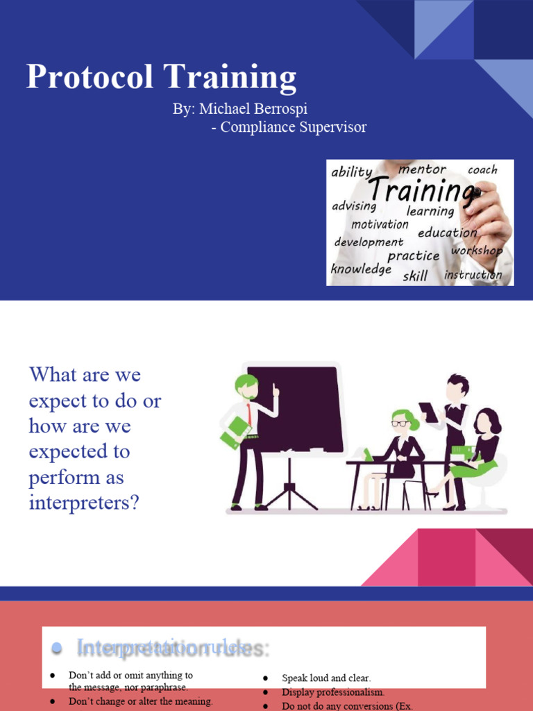 Interpreter Protocol Training Guide | PDF | Translations | Telephone Number