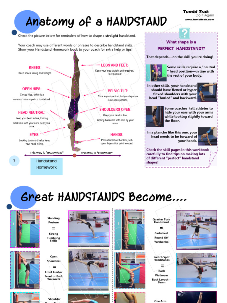 Mastering Handstand Techniques Guide | PDF | Anatomical Terms Of Motion ...