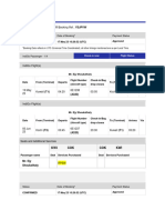 PNR/Booking Ref.: YSJPVW: Status Date of Booking Payment Status