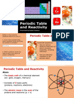 Periodic Table and Reactivity