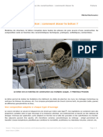 Materiau de Construction Comment Doser Le Beton 12084