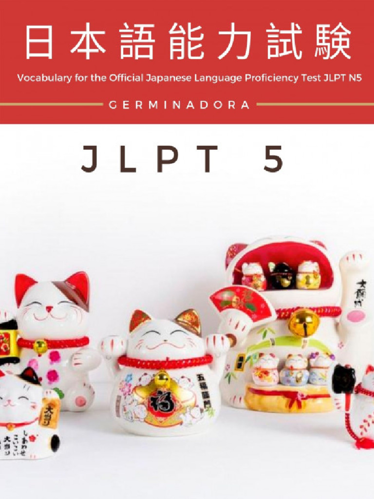Vocabulary For The Official Japanese Language Proficiency Test JLPT N5 ...