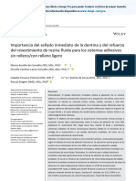 J Esthet Restor Dent - 2021 - Carvalho - Significance of Immediate Dentin Sealing and Flowable Resin Coating Reinforcement Es