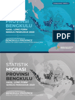 Statistik Migrasi Provinsi Bengkulu Hasil Long Form Sensus Penduduk 2020