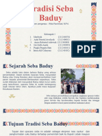 ppt kelompok 5. tradisi seba baduy