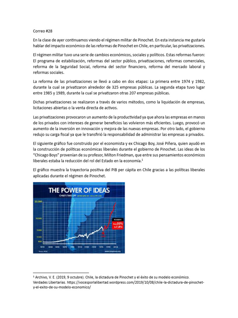 Impacto de las Privatizaciones en Chile | PDF | Finanzas y dinero ...
