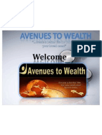 Avenues To Wealth Business Presentation