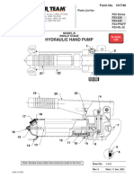 Ersatzteilliste SPX PowerTeam Handpumpe P23 Modell B