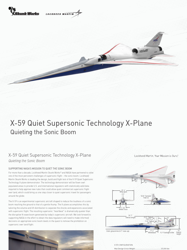 P22-01661 Product Card X-59 | PDF | Aviation | Aircraft