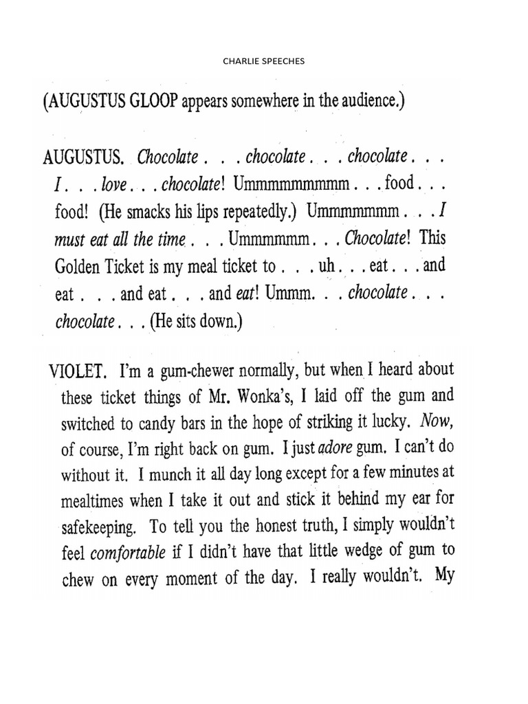 CHARLIE SPEECHES Lesson 2 PDF