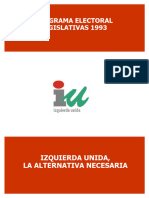 Programa Electoral Iu Generales 1993