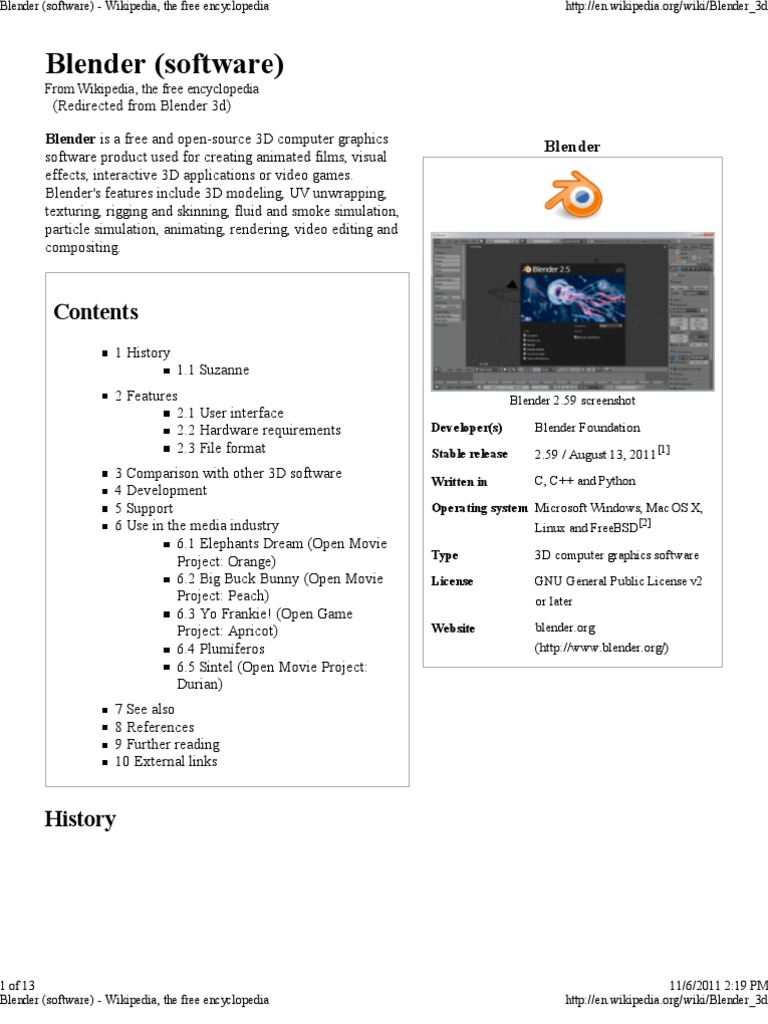Blender 3 D | PDF | Blender (Software) | Software