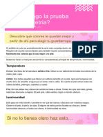 Plantilla Prueba de Colorimetria