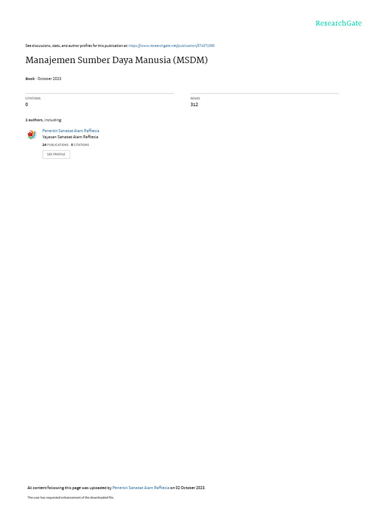 Manajemen Sumber Daya Manusia Msdm By Heri Murtiyoko Pdf